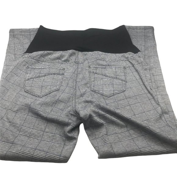 Time And Tru Women's Size Medium 8-10 Maternity Jegging Multicolor Plaid New - Picture 2 of 15